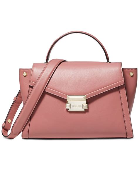 Michael Kors Whitney Polished Leather Satchel 